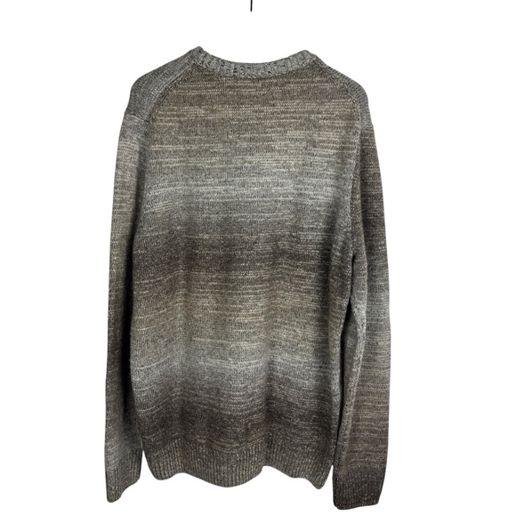 Men's Brown Gradient Lt Brown Ombre Crewneck Sweater Sonoma Size XL Winter Fall - Picture 4 of 11